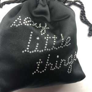 2 vintage Victorias Secret Sexy Little Things satin bling drawstring pouch.